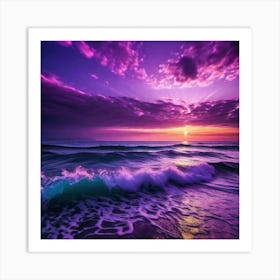 Purple Sunset 1 Art Print