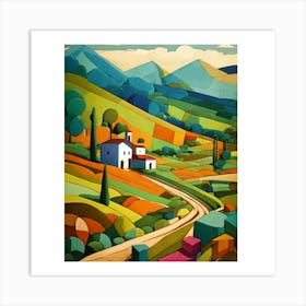 Tuscan Landscape Art Print