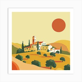 Tuscan Countryside Art Print