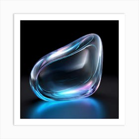 Moke Up Transparent Reflective Glossy Polished Beveled Smooth Sleek Minimalistic Branding Art Print