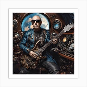 Joe Satriani Flying in a Blue Dream Art Print