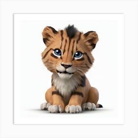 Tiger Cub 2 Art Print