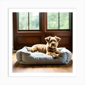 A Photo Of A Dog Bed 3 Art Print