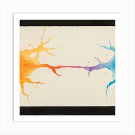 Two Brain Splatters Art Print