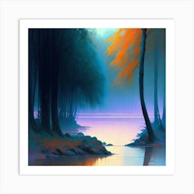 Landscape Painting 11 Art Print