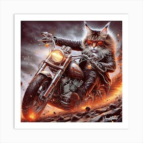 Maine Coon Bandit Art Print