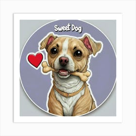 Sweet Dog 1 Art Print