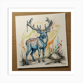 Stag! 7 Art Print