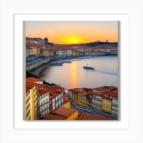 Porto Sunset Art Print Art Print