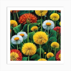 Windswept Wishes: Dandelion Magic Art Print