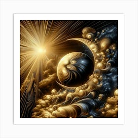 Golden Sun 2 Art Print