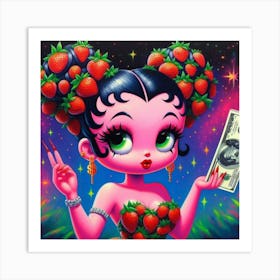 Strawberry Girl 4 Art Print