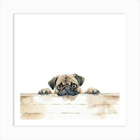 Pug Dog 1 Art Print