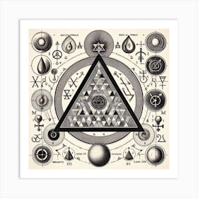 Occult Symbols Art Print
