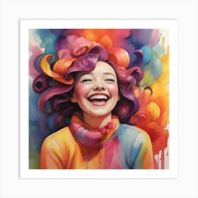 Laughing mood Art Print