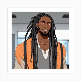 Dreaded Man Art Print