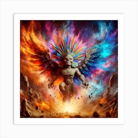 Kukulkan Aztec Art Print