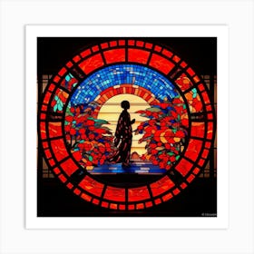 Stained Glass Window Art Print