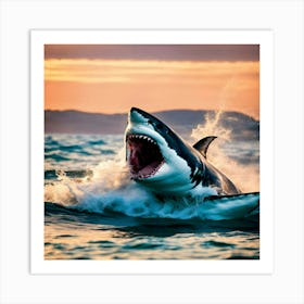 Great White Shark 2 Art Print