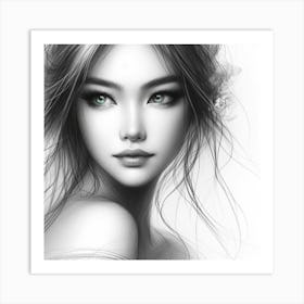 Asian Girl 5 Art Print