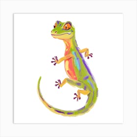 Gecko Lizard 02 Art Print