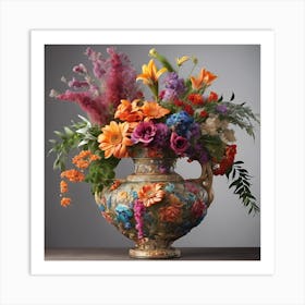 Vase Of Flowers Art Print