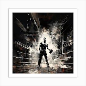 Boxer In The Ring Art Print