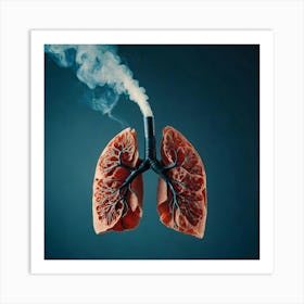 Lungs Stock Videos & Royalty-Free Footage 1 Art Print