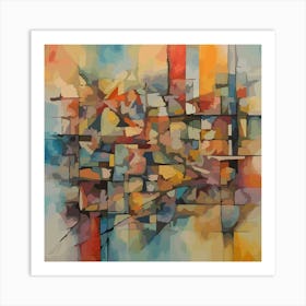 Linear Geometrica Art Print