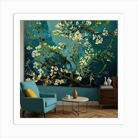 Default Almond Blossom Vincent Van Gogh Living Room Art 2 Art Print