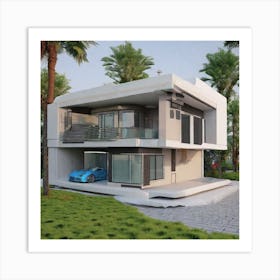 Modern House Design 1 Art Print