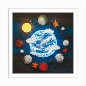 A Unique Wall Art Piece With A Cosmic Theme There Wpcm9w6vsjyddniegrerqq S9bwqm9fqlujttp1ssguww Art Print