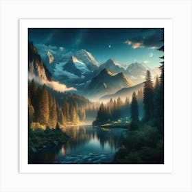 Mountain Landscape 7 Art Print