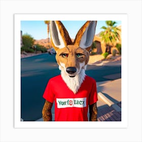 Fox On The Street Art Print