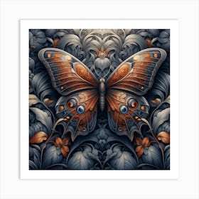 Rusty Butterfly Art Print