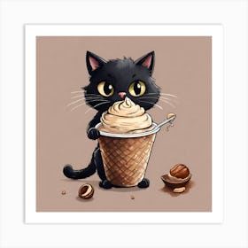 Gatto Gelato 1 Art Print