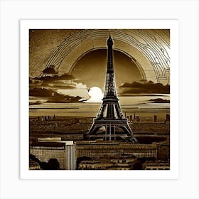 Paris Eiffel Tower 140 Art Print