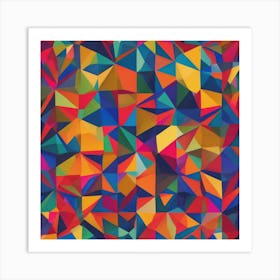 Abstract Geometric Patterns" - Abstract geometric patterns and artworks, perfect for interior decor and contemporary art enthusiasts Art Print