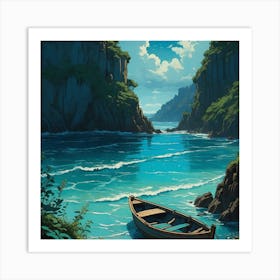 Boat On The Water Art Print