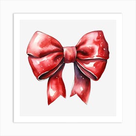 Red Bow 6 Art Print