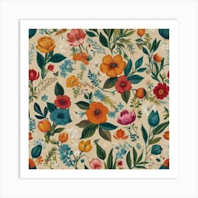 Floral Pattern Art Print