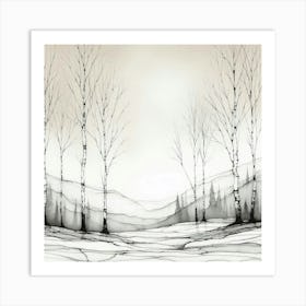 Birch Trees 1 Art Print