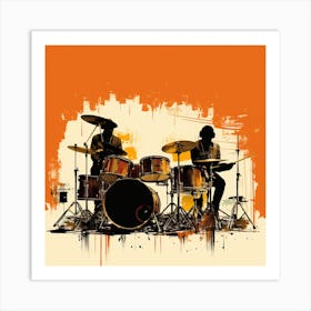 Drums On The Wall Art Print