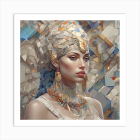 The Jigsaw Becomes Her - Pastel 16 Art Print