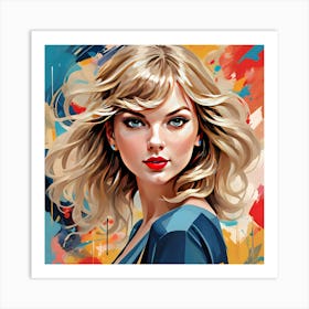 Taylor Swift Digital Painting Art Print