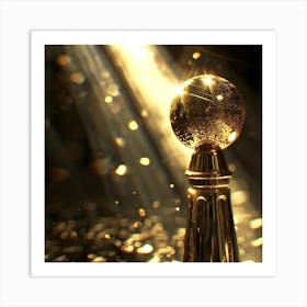 Golden Globe - Golden Globe Stock Videos & Royalty-Free Footage Art Print