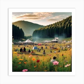 Festival In The Forest Art Print