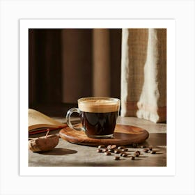 Coffee And Book Art Print