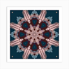 Abstract Psychedelic Mandala Art Print