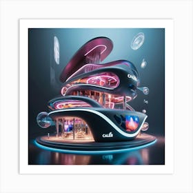 Futuristic Building 1 Art Print